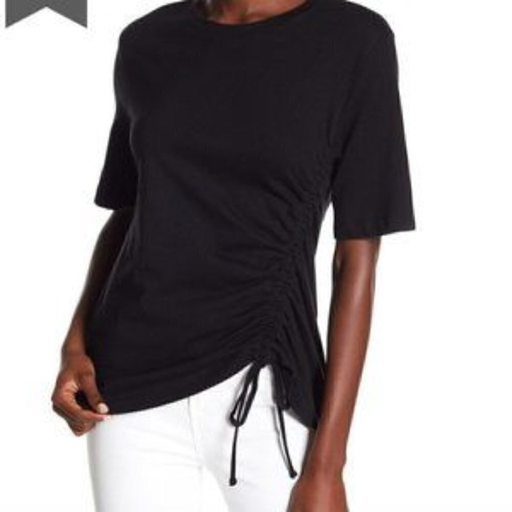 Nordstrom Everleigh Cinched Drawstring Side‎ Crew Neck Short Sleeve T-Shirt S